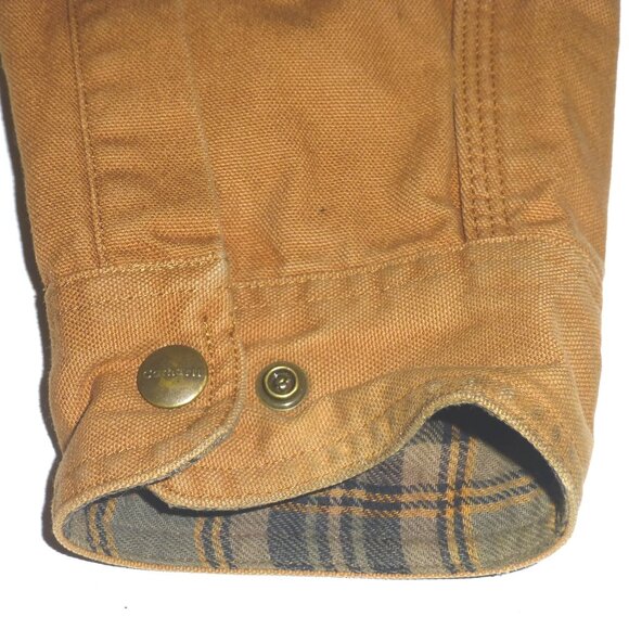 Carhartt S296 Flannel Lined Canvas Men's Shirt Jacket Size: Tall XL PLEASE READ - Picture 7 of 10